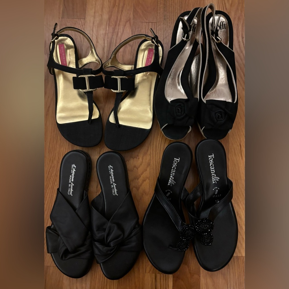 4 Brand NEW⭐️never worn sandals BUNDLE (Size 10 Women’s/Size 8 Men’s)